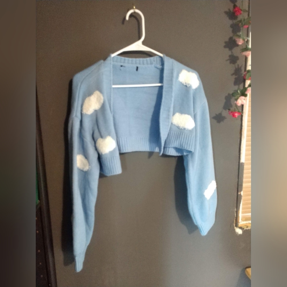 Shein Cropped Cloud Cardigan
